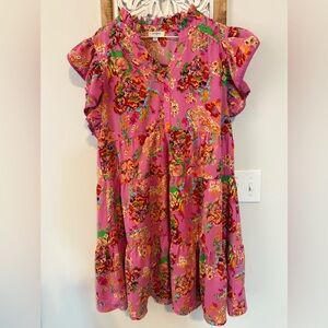 Umgee Casual Dress in Vibrant Color